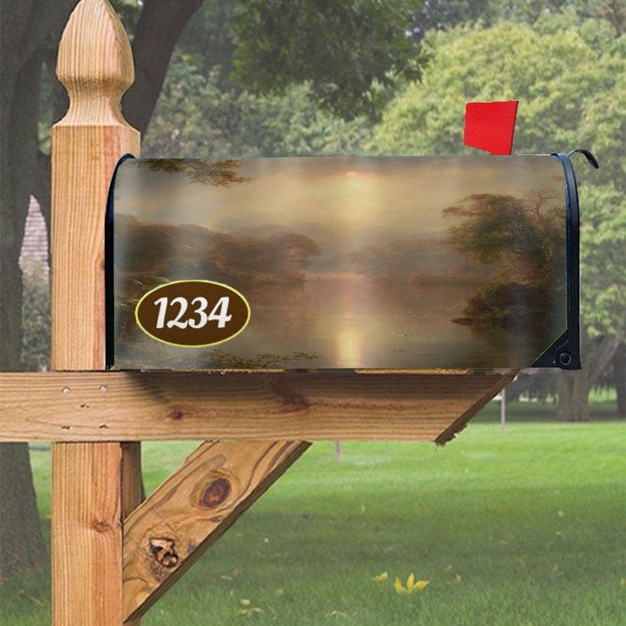 Sunny River Landscape Magnetic Mailbox Cover 18" X 21" Outdoor Decor