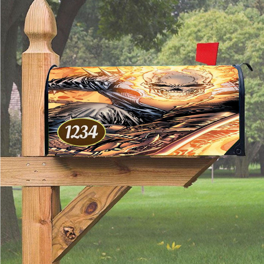 Ghost Rider Comics Magnetic Mailbox Cover 18" X 21" Outdoor Decor