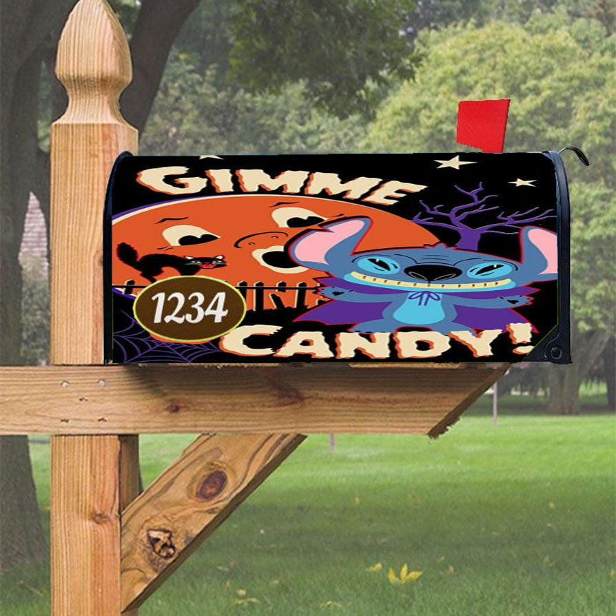 Gimmie Candy Stitch Magnetic Mailbox Cover 18" X 21" Outdoor Decor