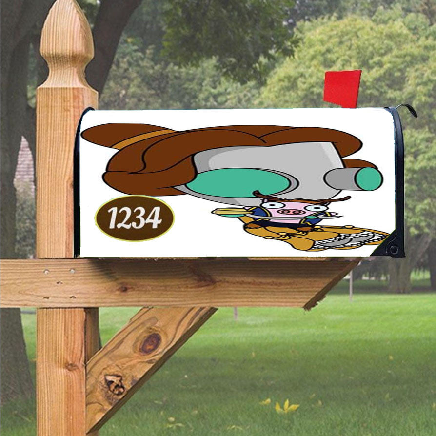 Gir Belle Magnetic Mailbox Cover 18" X 21" Outdoor Decor