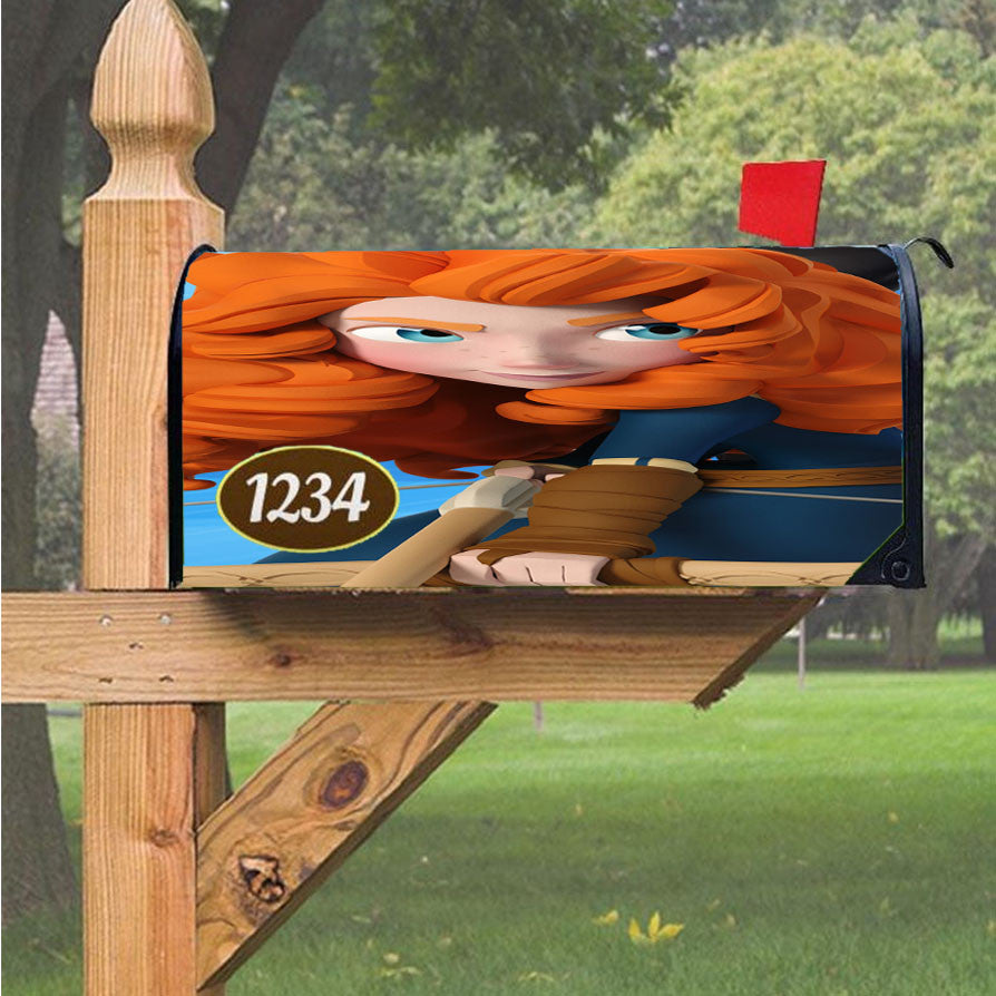 Girls Disney Magnetic Mailbox Cover 18" X 21" Outdoor Decor