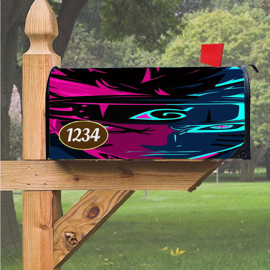 Glow In The Dark Uzumaki Naruto Magnetic Mailbox Cover 18" X 21" Outdoor Decor