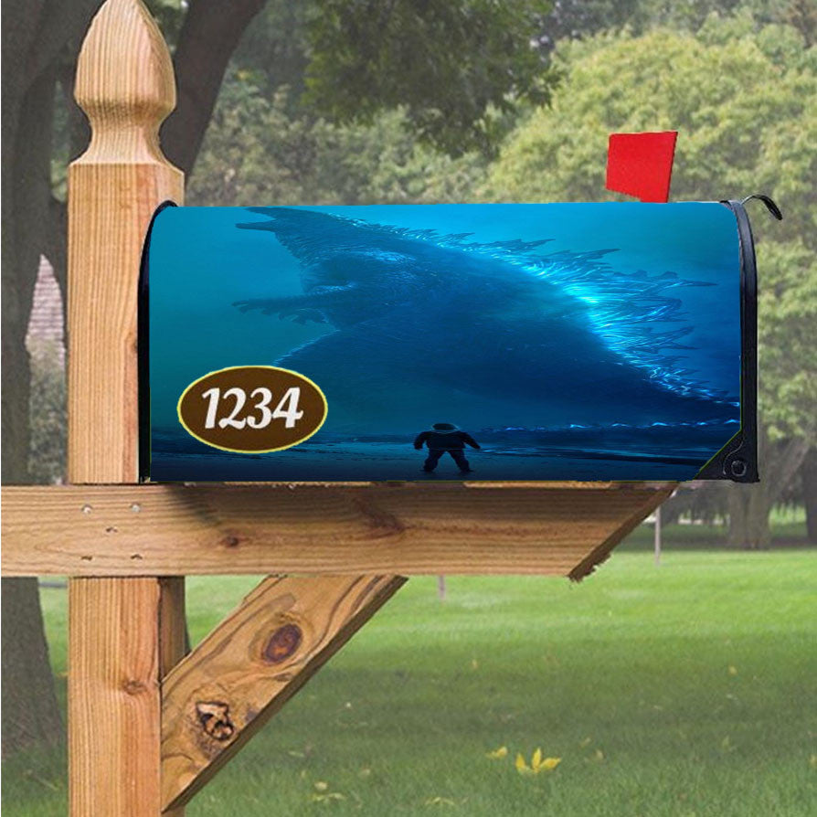 Godzilla King Of The Monsters 2019 Wallpaper Magnetic Mailbox Cover 18" X 21" Outdoor Decor