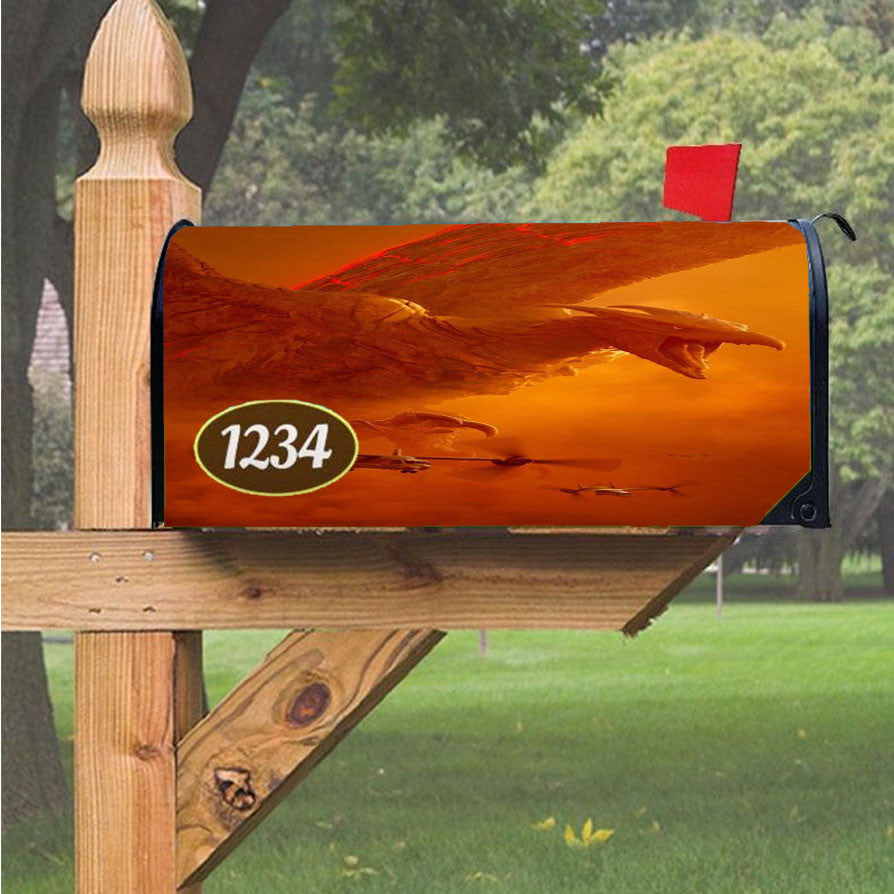 Godzilla King Of The Monsters Rodan Magnetic Mailbox Cover 18" X 21" Outdoor Decor