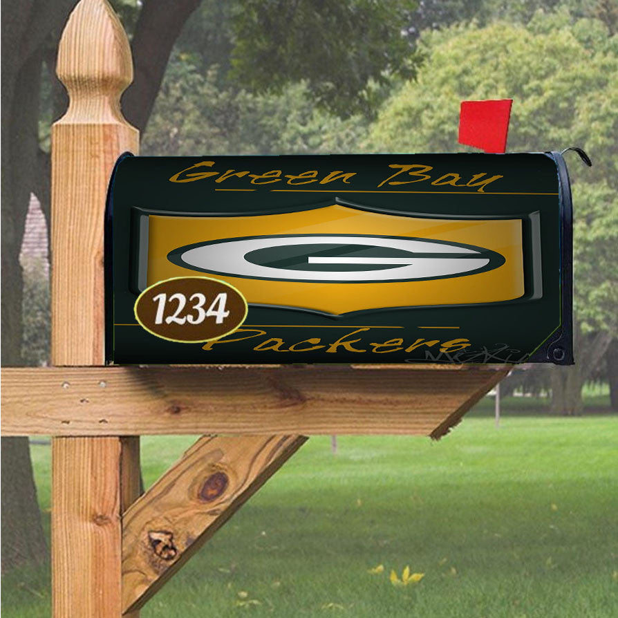 Green Bay Packers, Aaron Rodgers Magnetic Mailbox Cover 18" X 21" Outdoor Decor