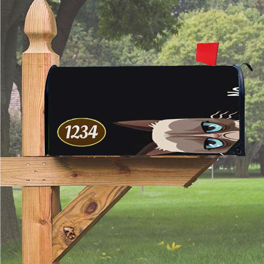 Grumpy Cat No Magnetic Mailbox Cover 18" X 21" Outdoor Decor