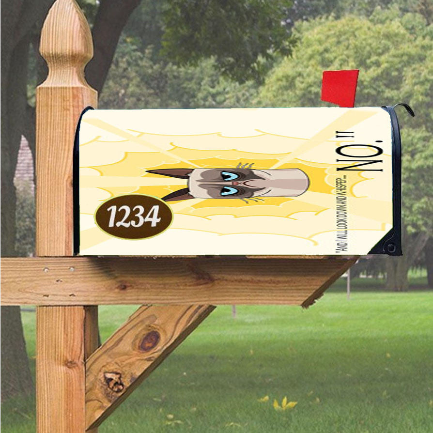 Grumpy Cat Whisper No Magnetic Mailbox Cover 18" X 21" Outdoor Decor