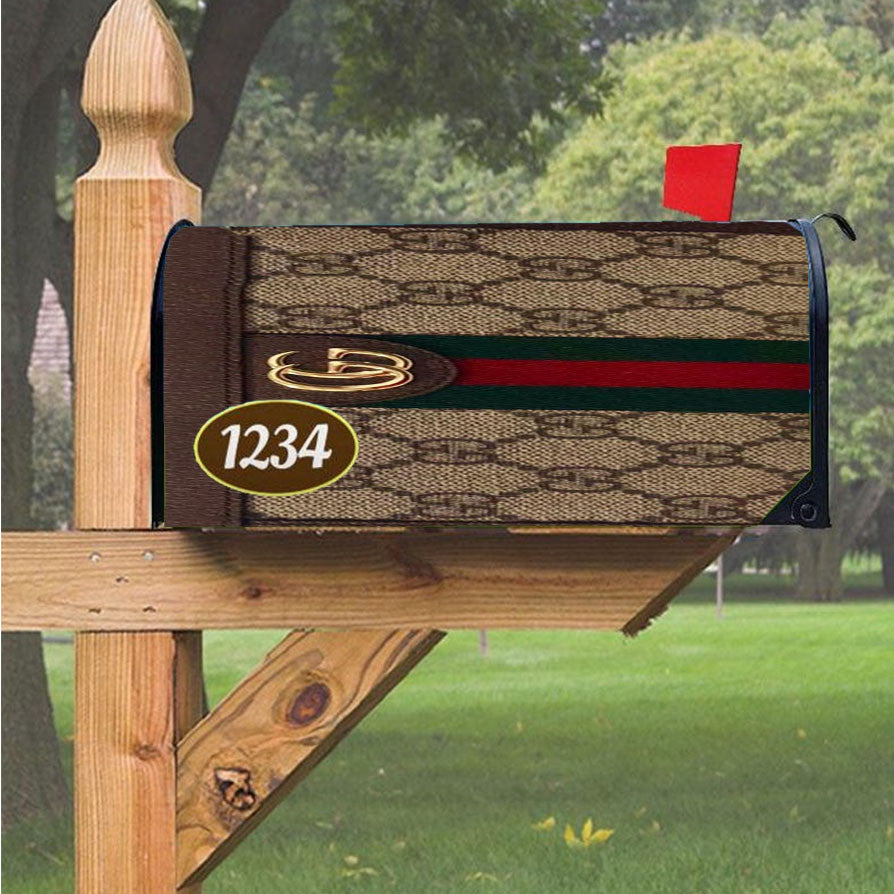 Guci Fashion Magnetic Mailbox Cover 18" X 21" Outdoor Decor