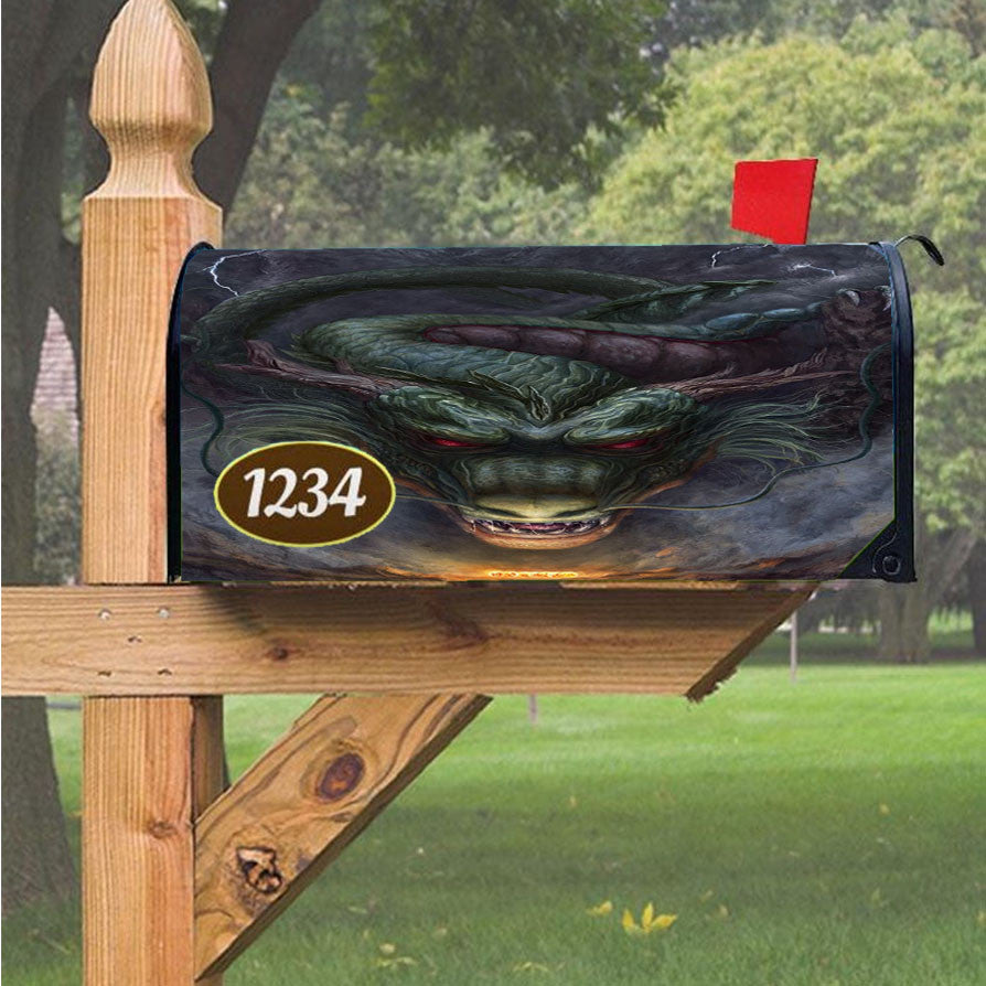 Gustavo Lara Shenlong Dragon Ball Magnetic Mailbox Cover 18" X 21" Outdoor Decor