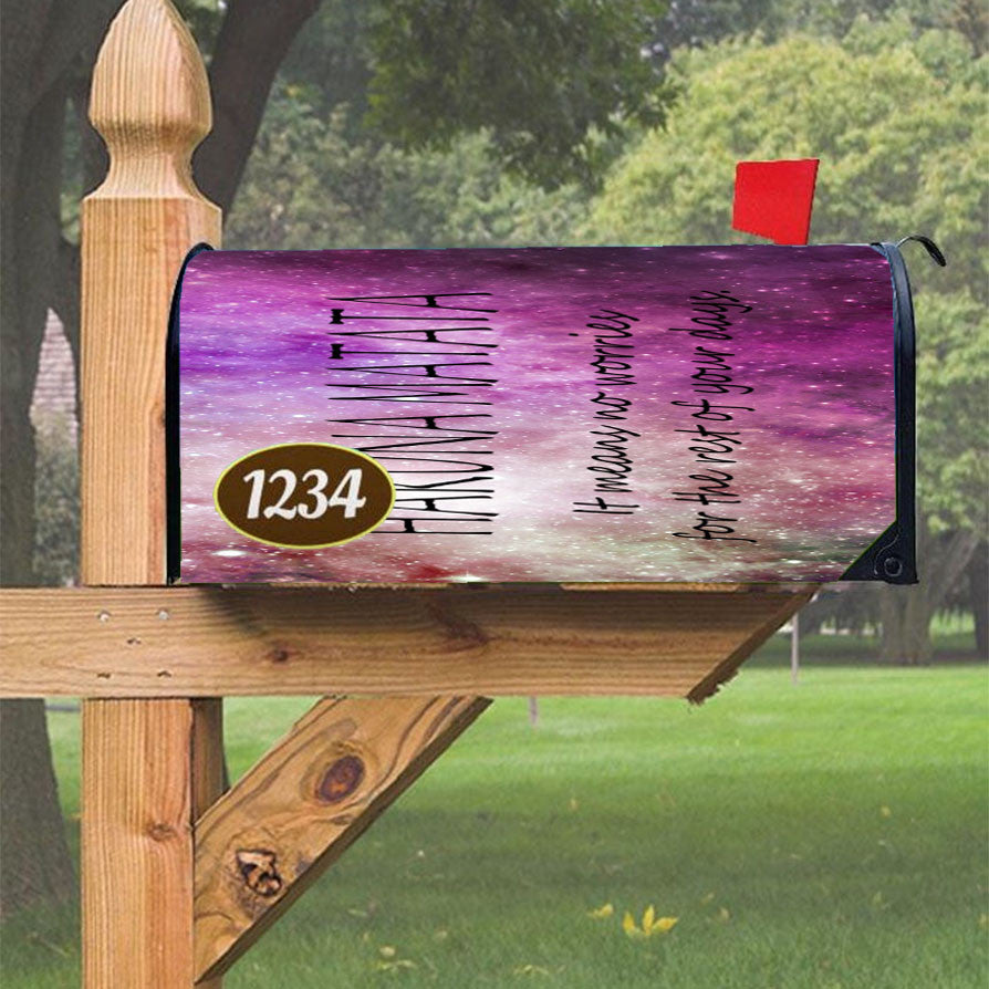 Hakuna Matata Magnetic Mailbox Cover 18" X 21" Outdoor Decor