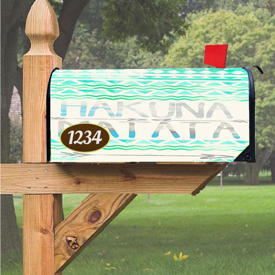 Hakuna Matata Art Magnetic Mailbox Cover 18" X 21" Outdoor Decor