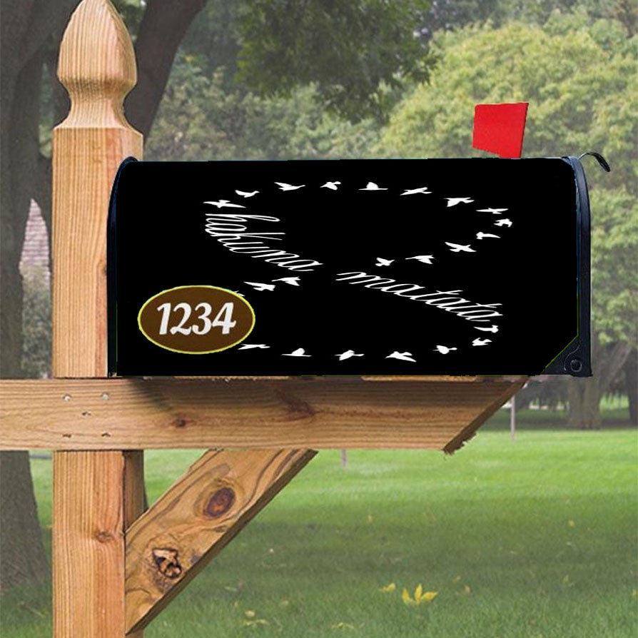 Hakuna Matata Infinity Magnetic Mailbox Cover 18" X 21" Outdoor Decor