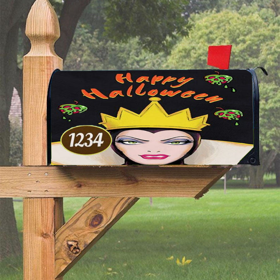 Halloween Evil Queen Magnetic Mailbox Cover 18" X 21" Outdoor Decor