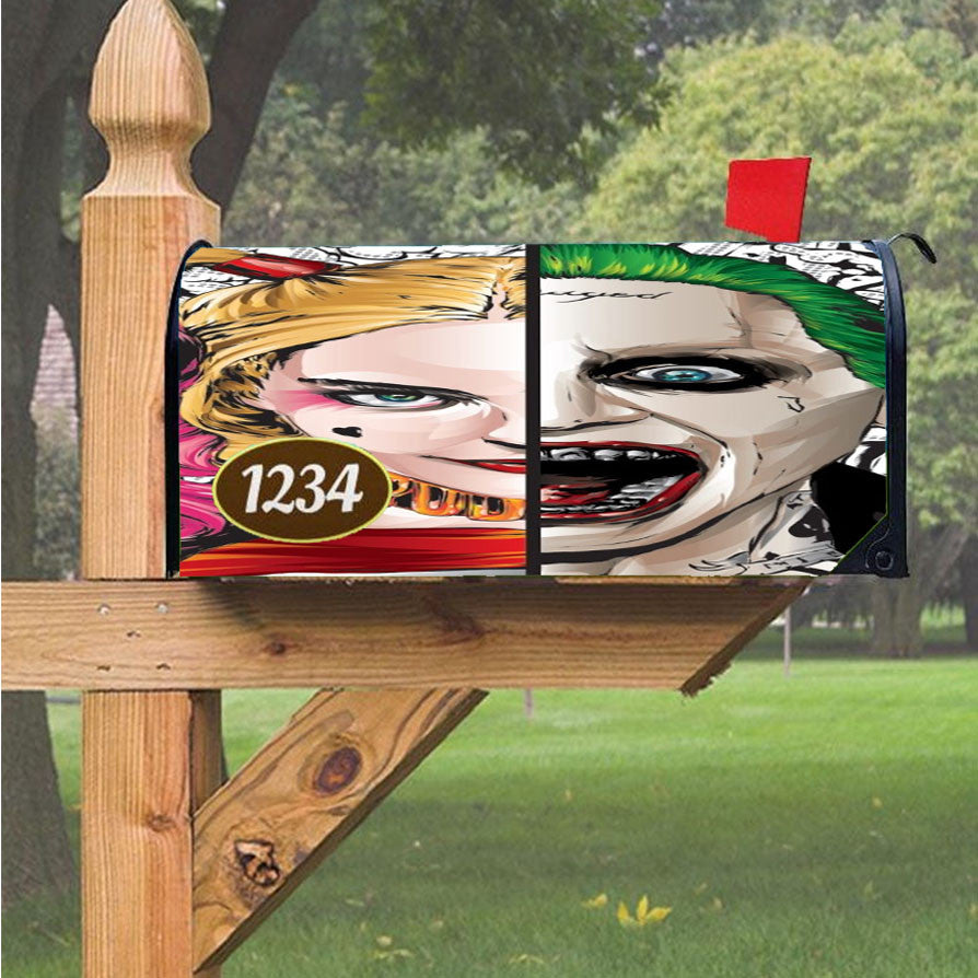 Harley Quinn Joker Joke Magnetic Mailbox Cover 18" X 21" Outdoor Decor
