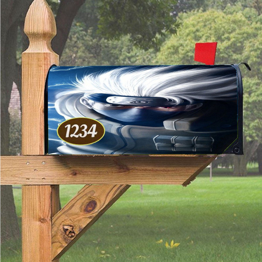 Hatake Kakashi Art Magnetic Mailbox Cover 18" X 21" Outdoor Decor