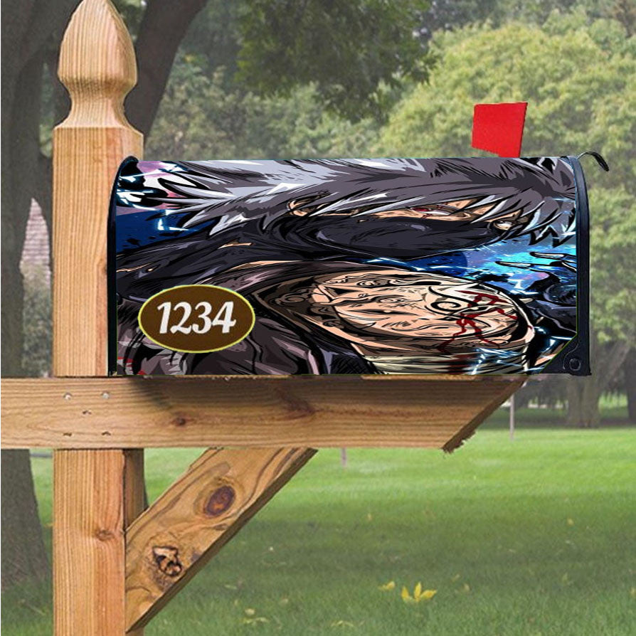 Hatake Kakashi Hype Style Magnetic Mailbox Cover 18" X 21" Outdoor Decor