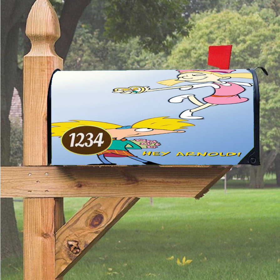 Helga Love Arnold Nickelodeon Cartoon Magnetic Mailbox Cover 18" X 21" Outdoor Decor