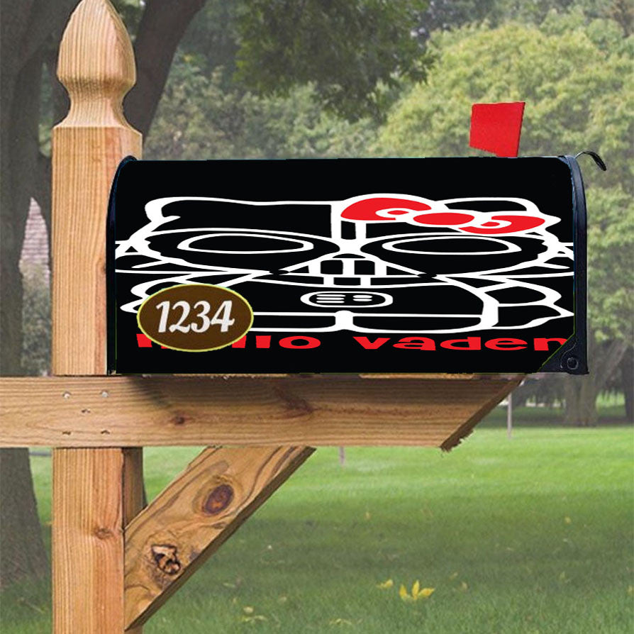 Hello Darth Vader Magnetic Mailbox Cover 18" X 21" Outdoor Decor