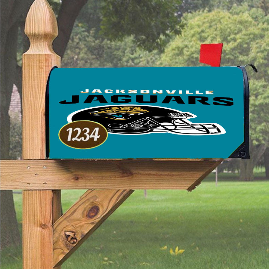 Helmet Clipart Jacksonville Jaguars Magnetic Mailbox Cover 18" X 21" Outdoor Decor