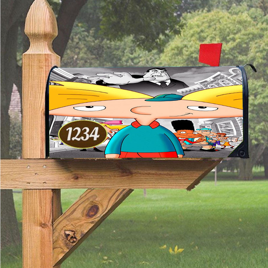 Hey Arnold Magnetic Mailbox Cover 18" X 21" Outdoor Decor