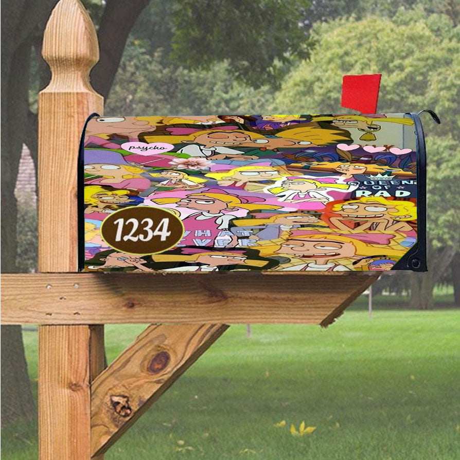 Hey Arnold Helga Magnetic Mailbox Cover 18" X 21" Outdoor Decor