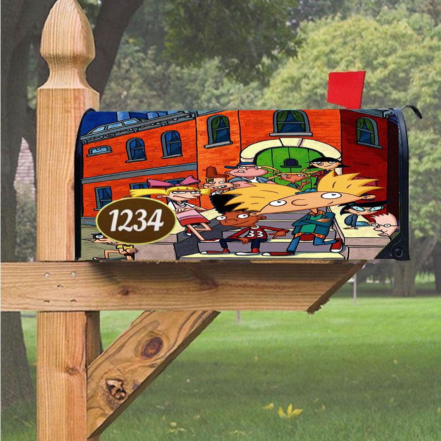 Hey Arnold Ultimate Collection Poster Magnetic Mailbox Cover 18" X 21" Outdoor Decor