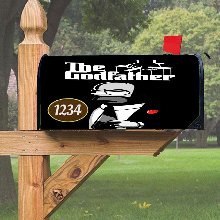 Homer Simpson The Good Father Wallpaper Magnetic Mailbox Cover 18" X 21" Outdoor Decor