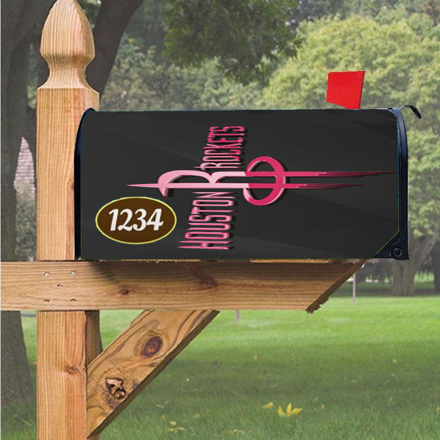 Houston Rockets 3D Magnetic Mailbox Cover 18" X 21" Outdoor Decor