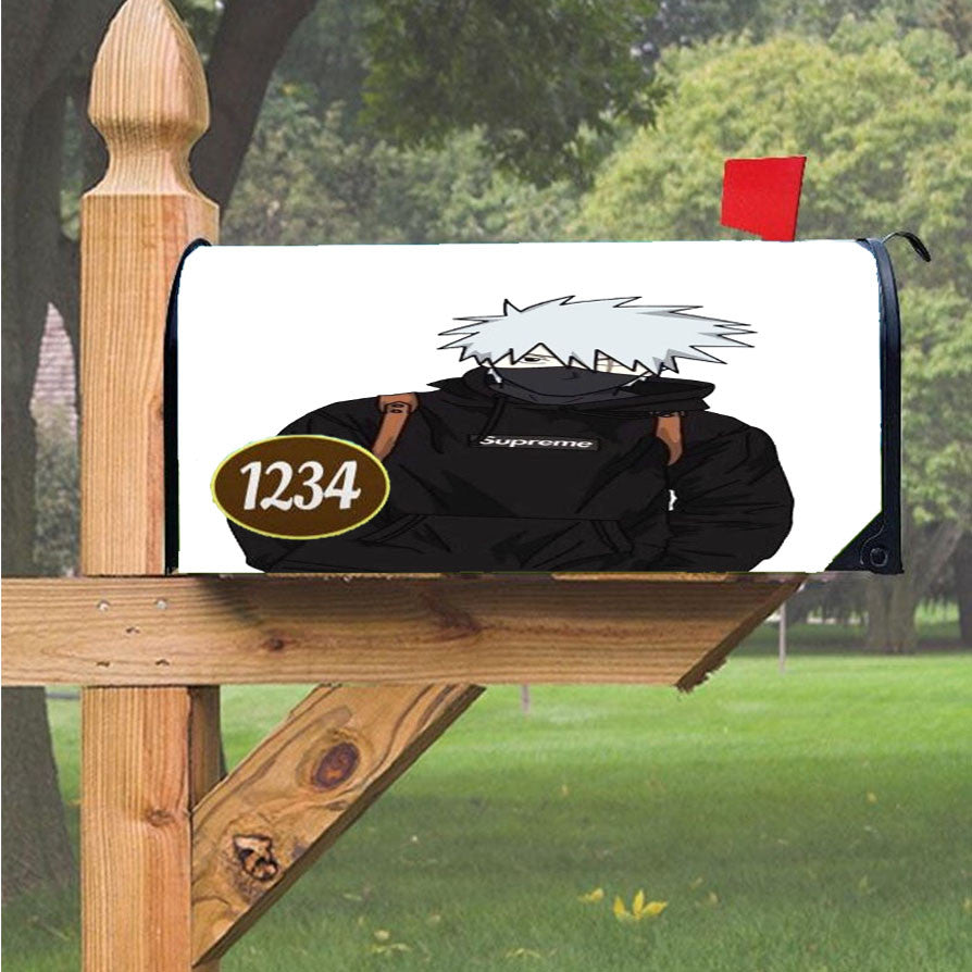 Hypebeast Kakashi Magnetic Mailbox Cover 18" X 21" Outdoor Decor