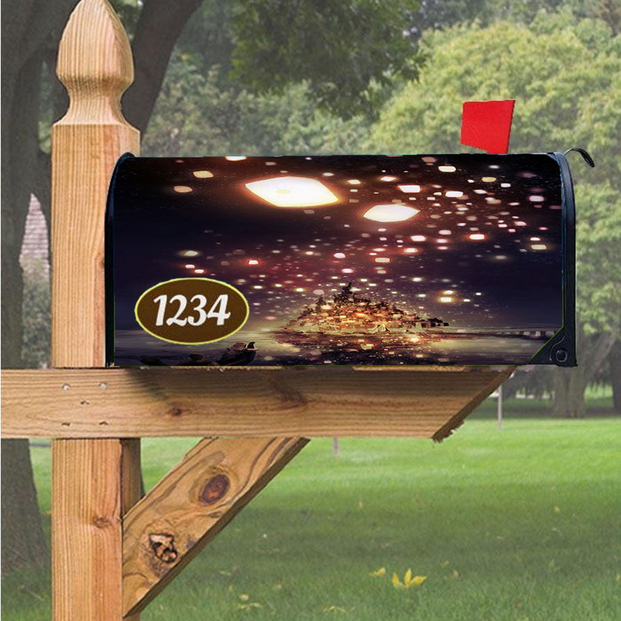 I See The Light Tangled Lantern Magnetic Mailbox Cover 18" X 21" Outdoor Decor