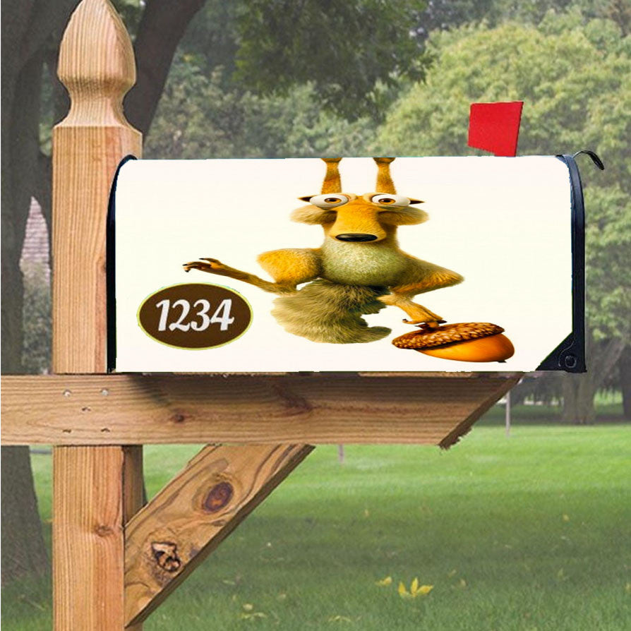 Ice Age Scrat Hanging Magnetic Mailbox Cover 18" X 21" Outdoor Decor