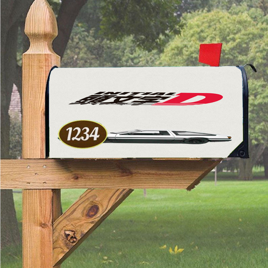 Initial D Poster Magnetic Mailbox Cover 18" X 21" Outdoor Decor