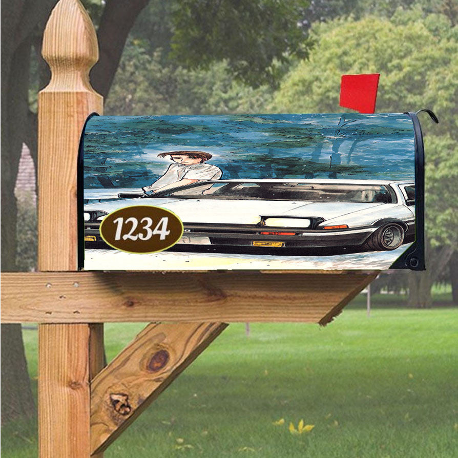 Initial D Takumi Ae86 Magnetic Mailbox Cover 18" X 21" Outdoor Decor