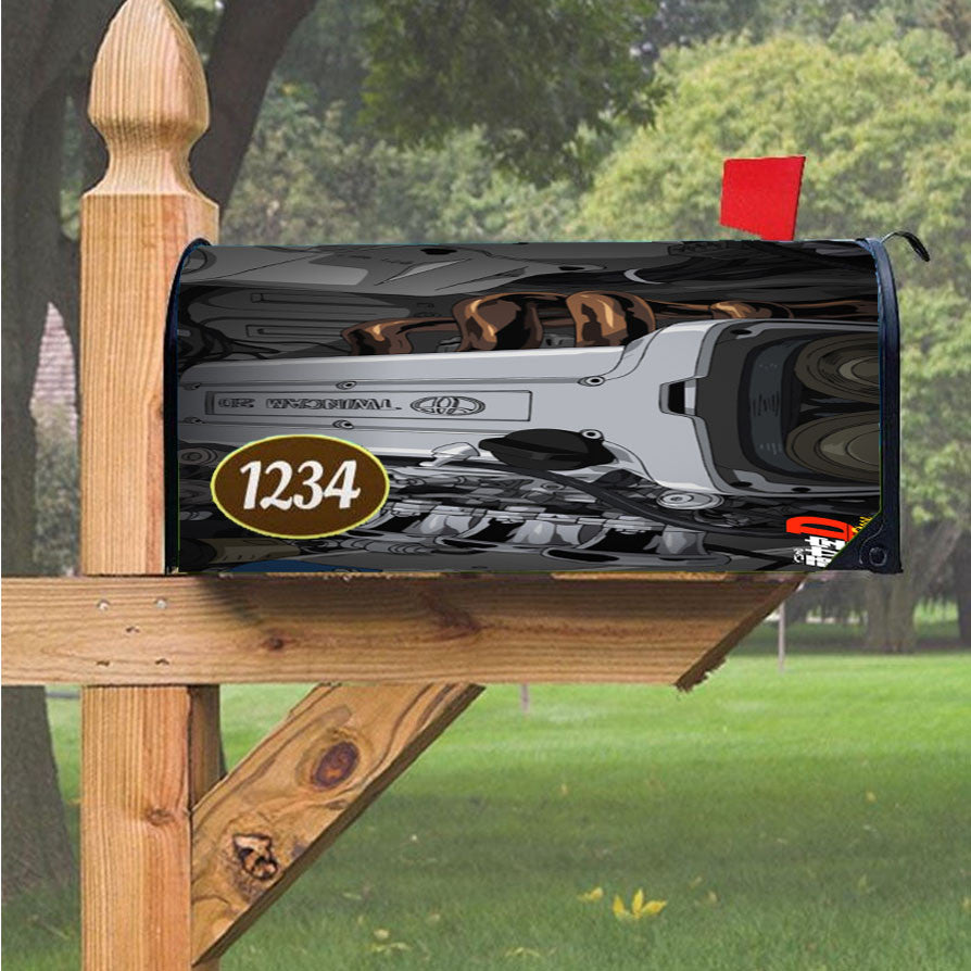 Initial D Twincam Magnetic Mailbox Cover 18" X 21" Outdoor Decor