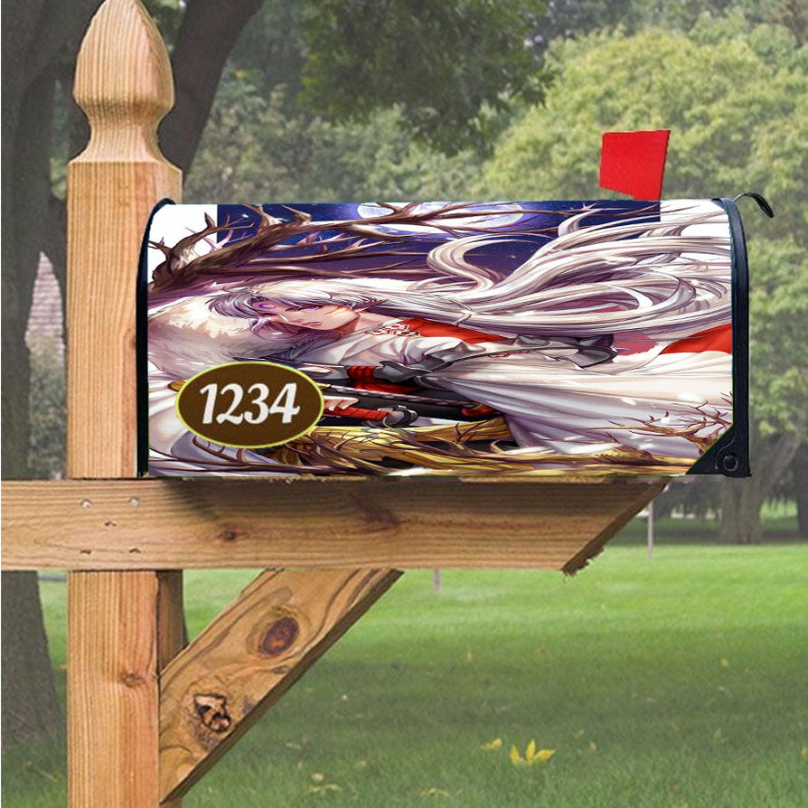 Inuyasha Sesshomaru Magnetic Mailbox Cover 18" X 21" Outdoor Decor