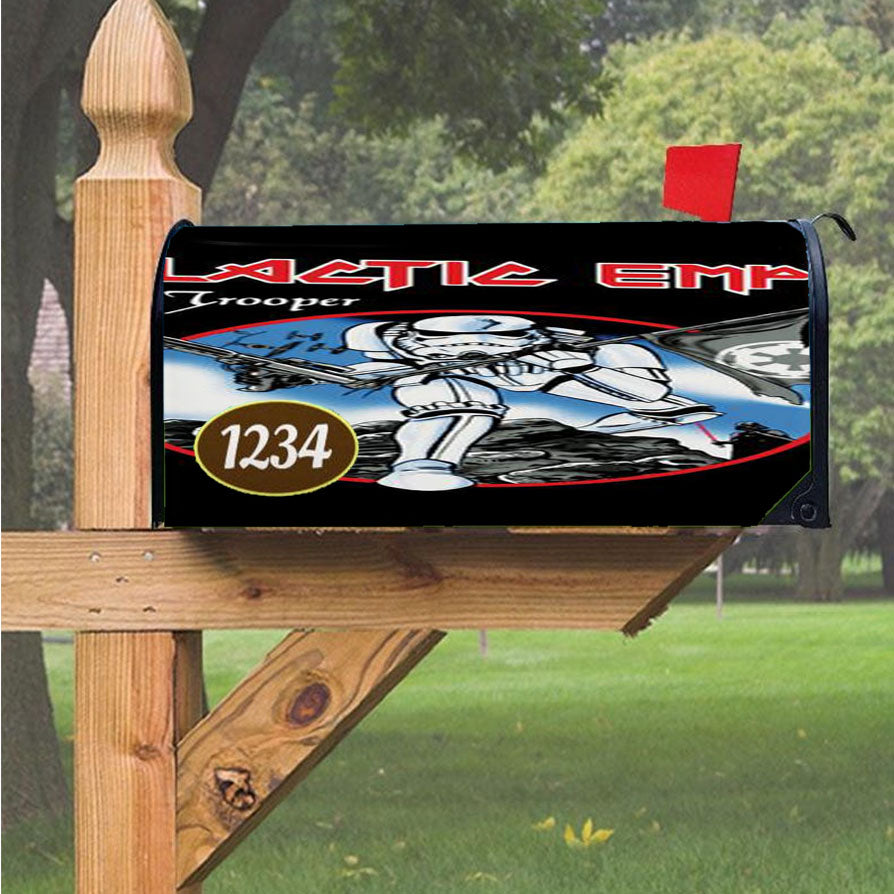Iron Maiden Star Wars Magnetic Mailbox Cover 18" X 21" Outdoor Decor