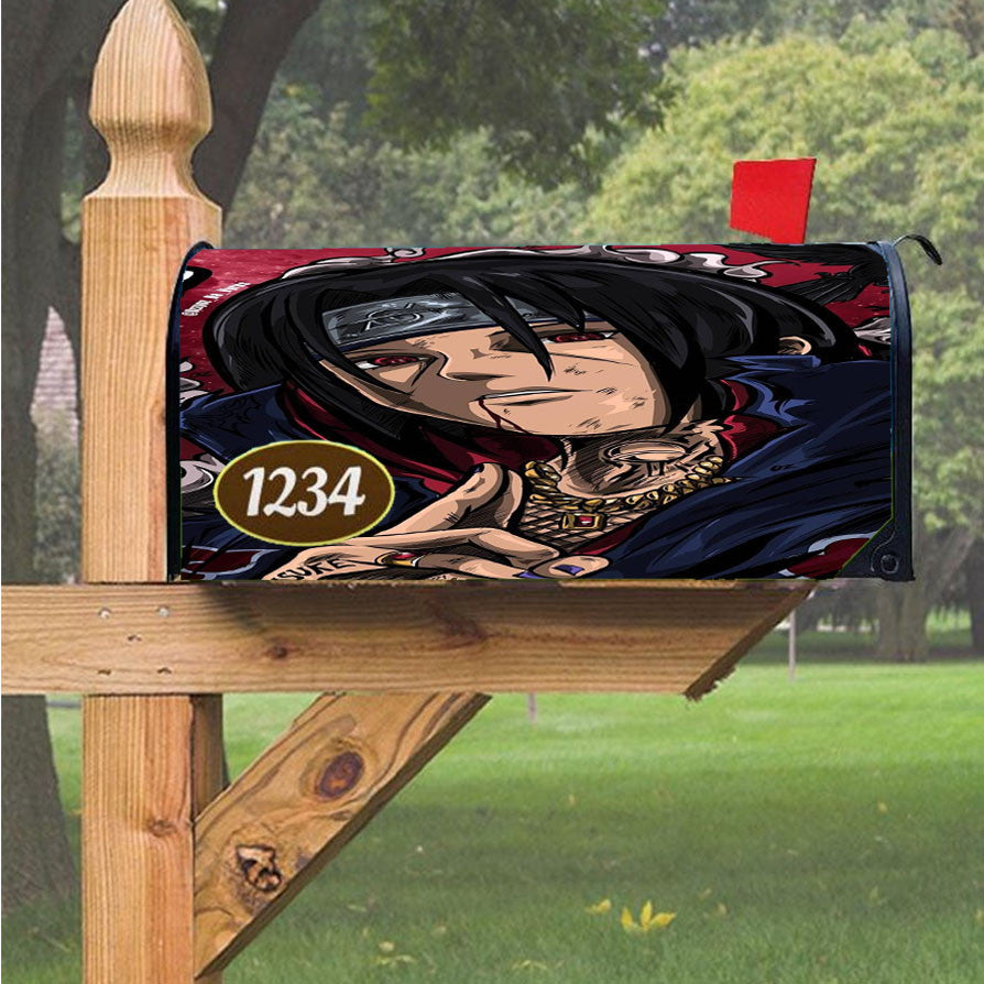 Itachi Uchiha Naruto Shippuden Magnetic Mailbox Cover 18" X 21" Outdoor Decor