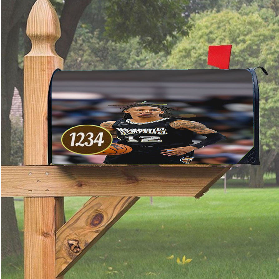 Ja Morant Magnetic Mailbox Cover 18" X 21" Outdoor Decor