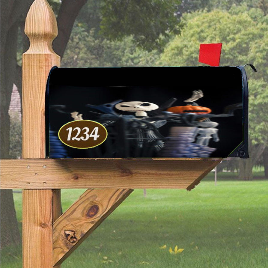Jack Skellington Pumpkin Magnetic Mailbox Cover 18" X 21" Outdoor Decor