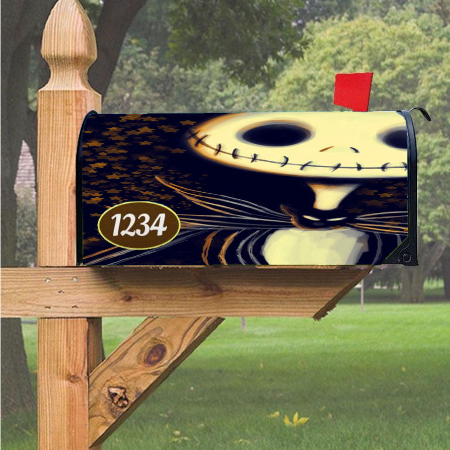 Jack Skellington Star Magnetic Mailbox Cover 18" X 21" Outdoor Decor