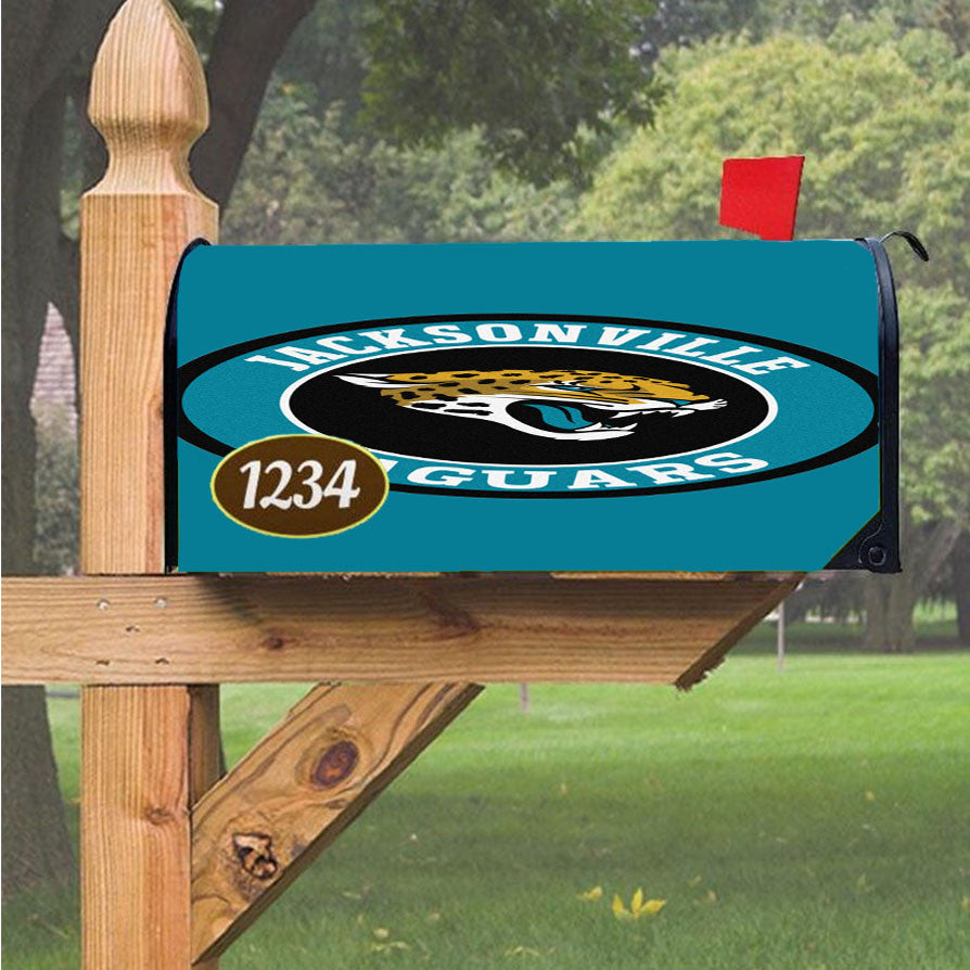 Jacksonville Jaguars Helmet Magnetic Mailbox Cover 18" X 21" Outdoor Decor