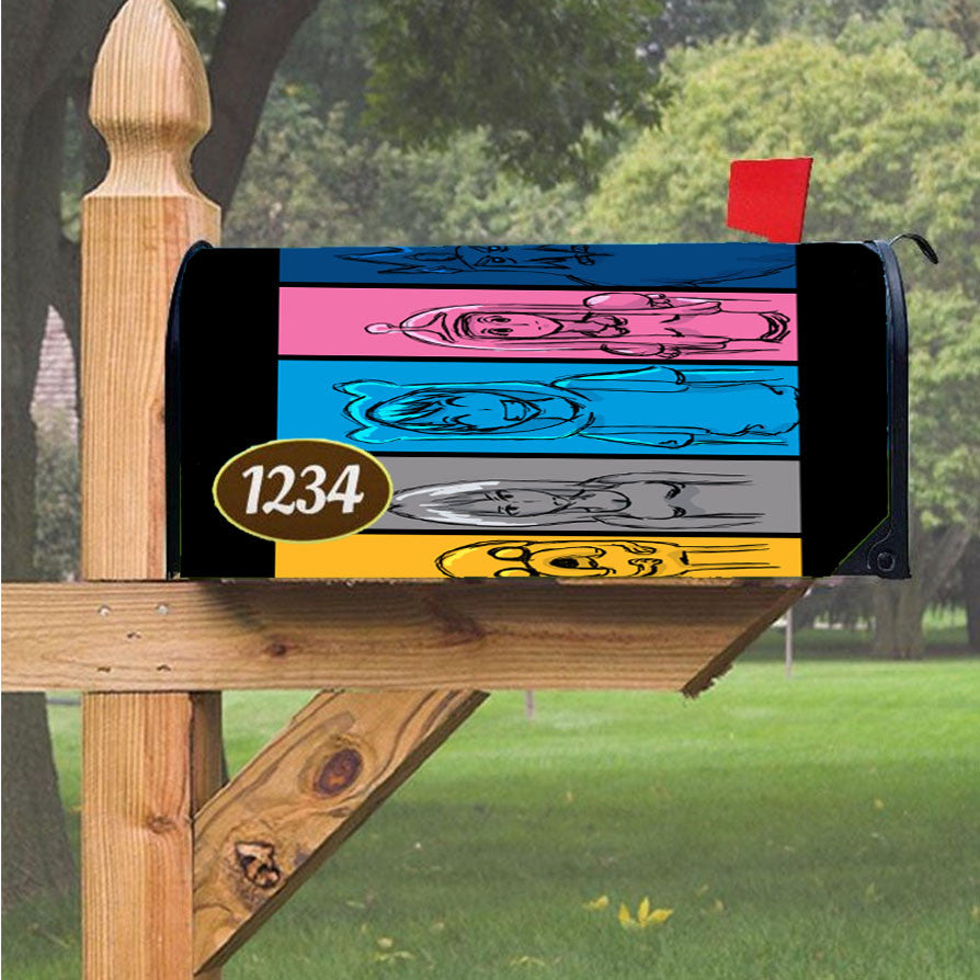 Jake And Fin Magnetic Mailbox Cover 18" X 21" Outdoor Decor