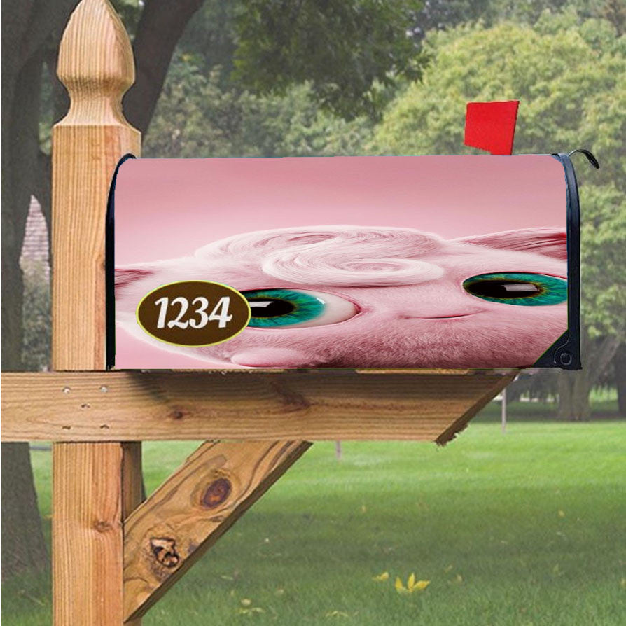 Jigglypuff Cute Pokemon Detective Magnetic Mailbox Cover 18" X 21" Outdoor Decor