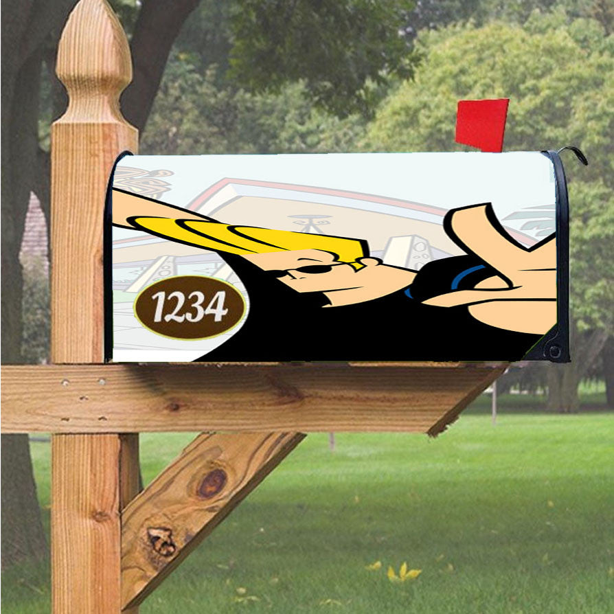 Johnny Bravo Magnetic Mailbox Cover 18" X 21" Outdoor Decor