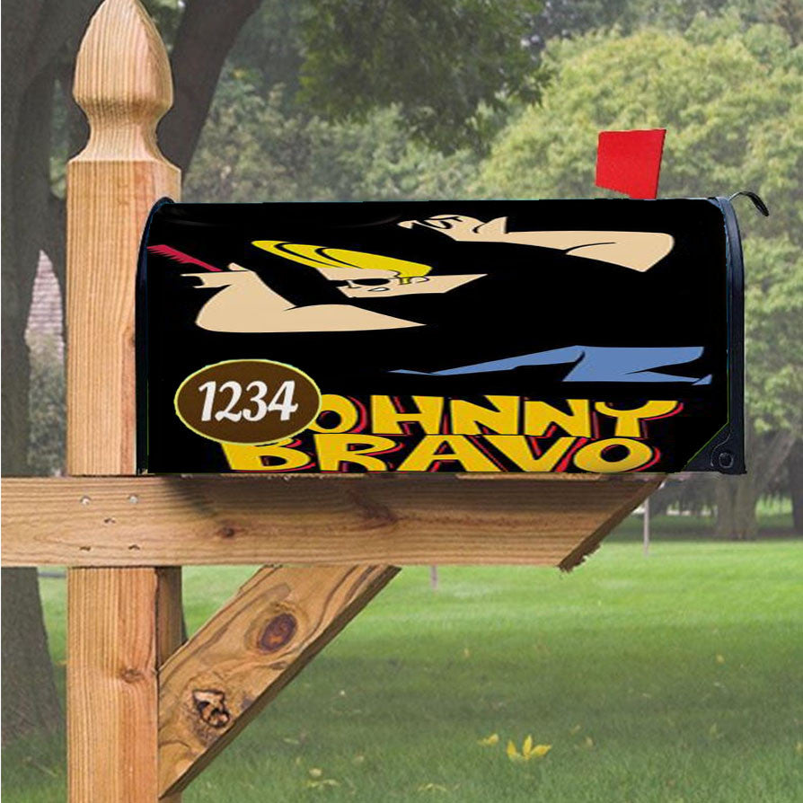 Johnny Bravo 37 Magnetic Mailbox Cover 18" X 21" Outdoor Decor