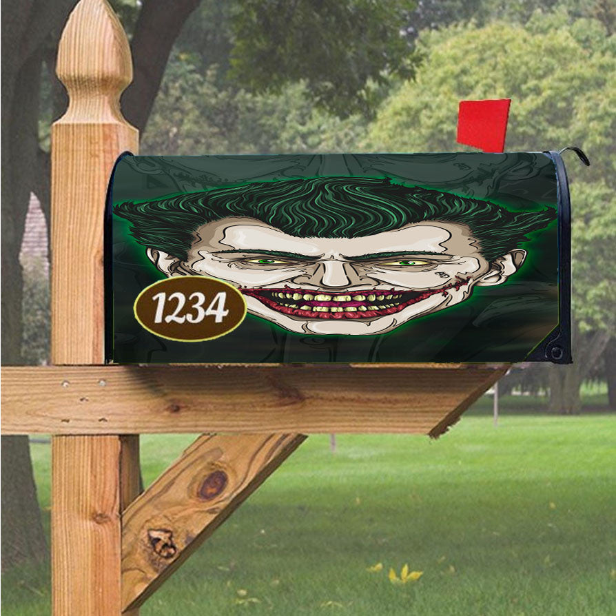 Joker Artworks Supervillain Magnetic Mailbox Cover 18" X 21" Outdoor Decor