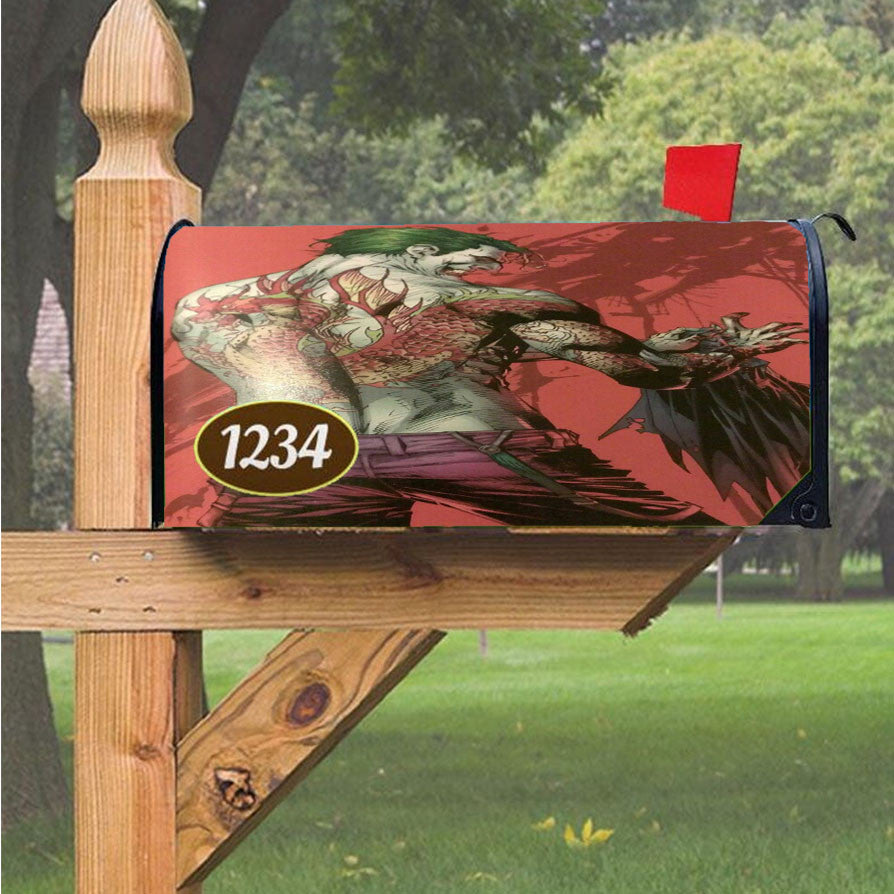 Joker King Marvels Magnetic Mailbox Cover 18" X 21" Outdoor Decor