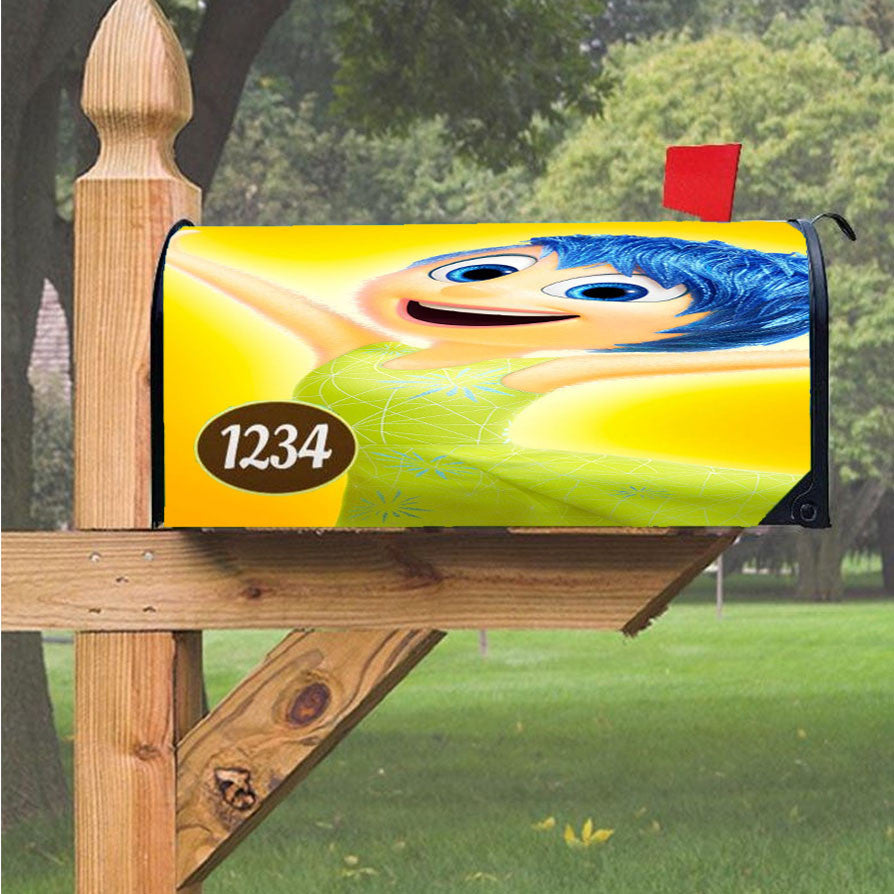Joy Inside Out Disney Magnetic Mailbox Cover 18" X 21" Outdoor Decor