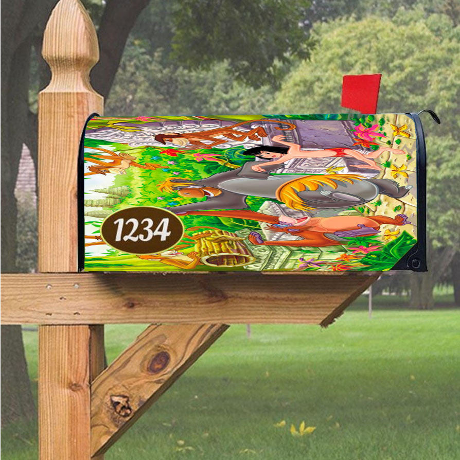 Jungle Disney Cover Movies Magnetic Mailbox Cover 18" X 21" Outdoor Decor