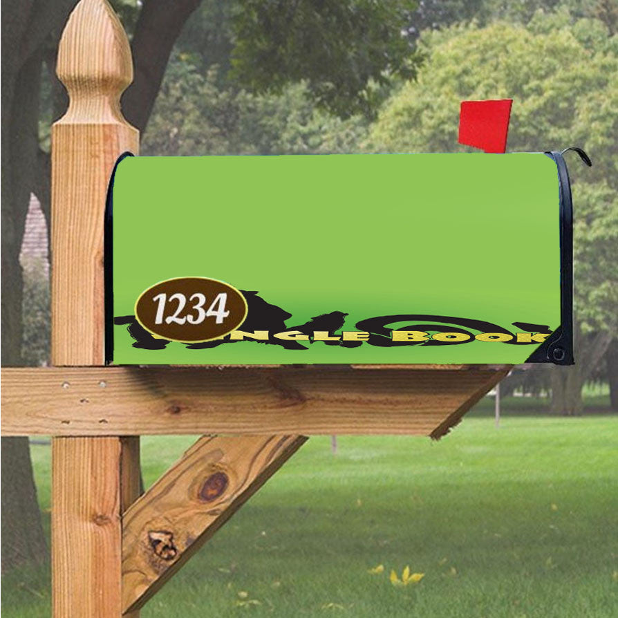 Jungle Disney Green Magnetic Mailbox Cover 18" X 21" Outdoor Decor
